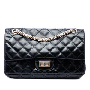 Pre-Loved Chanel Quilted Glazed Calfskin Reissue 2.55 Accordion Flap 225